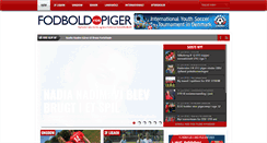 Desktop Screenshot of fodboldforpiger.dk