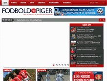 Tablet Screenshot of fodboldforpiger.dk
